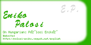 eniko palosi business card